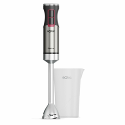 Solac Solution – Stabmixer 1503, 1500W, 4 Edelstahlklingen, Edelstahlbesen, Turbo, Ergonomisch, Spritzschutz, Abnehmbar, Spülmaschinengeeignet, Messbecher inklusive Angebot bei HelloDeals