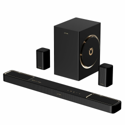 ULTIMEA 5.1.2 Soundbar mit Dolby Atmos, Surround Sound System für TV mit 2 Surround-Lautsprechern, App Steuerung, Soundbar für TV Geräte mit Subwoofer für Heimkino, BT 5.4, HDMI eARC, Skywave F40 Boom U4123 Angebot bei HelloDeals