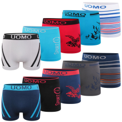 L&K 10er Pack Herren Retroshorts Boxershorts Men Mikrofaser in 10 verschiedenen Modelle 1209 XL-XXL 10er-mehrfarbig Angebot bei HelloDeals