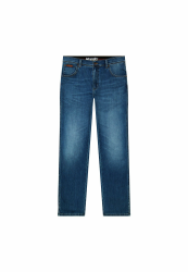 Wrangler Texas Stretch W121XU13M Herren Jeanshosen/Lang, Karotte (Tapered) 30W / 34L Verdant Tone Angebot bei HelloDeals