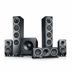 Teufel Theater 500 Surround Direkt 5.1 Heimkino-Set - Kinoatmosphäre Surround Sound System, Mächtiger Subwoofer, Allrounder für Musik und Filmton sowie eine präzise Ortung bei Games - schwarz Angebot bei HelloDeals