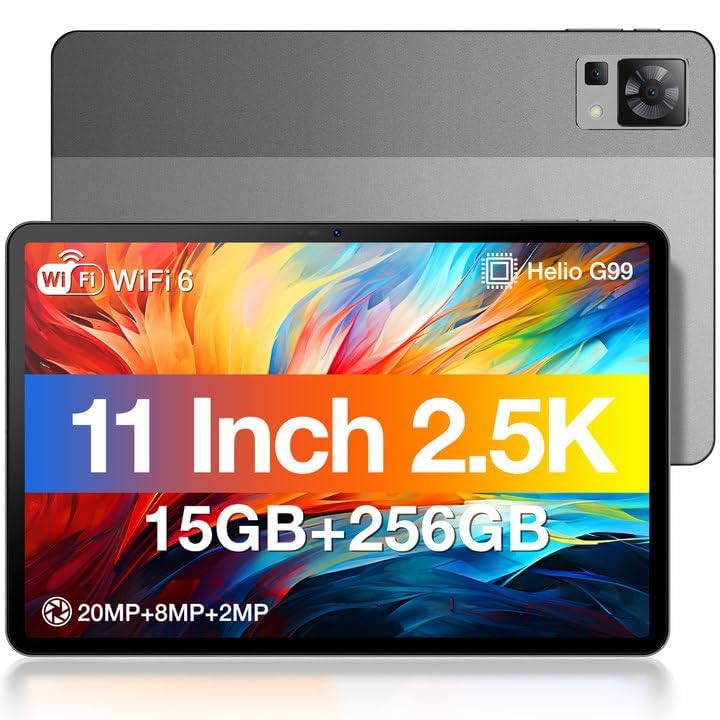DOOGEE T30PRO Tablet 11 Zoll, Helio G99 Octa-Core 15(8+7) GB+256GB (2TB TF) Gaming Tablet, 8580mAh/33W, 2560x1600 FHD+, 20MP Dual SIM 4G LTE +5G WiFi Widevine L1 mit Hülle T30PRO(Grau) Angebot bei HelloDeals