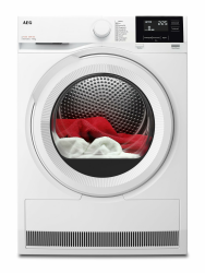 AEG Wärmepumpentrockner 8 kg, Serie 7000 SensiDry: Schonendes & energiesparendes Trockenverfahren, neue Energiekl. D, Mengenautomatik, Schontrommel, wechselende Drehrichtung, Knitterschutz, TR7T61580 D | 8kg Angebot bei HelloDeals