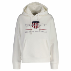 Gant Damen Archive Shield Hoodie Kapuzenpullover (1er Pack) S Eggshell Angebot bei HelloDeals