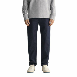 Gant Herren Klassische Hose Regular Twill Chinos 40W / 32L Marine Angebot bei HelloDeals