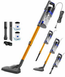 60KPa/680W/7M Staubsauger, Staubsauger mit Kabel Con 800ML Pattumiera, Stielstaubsauger mit Kabel Con Design a Doppia Maniglia, Vacuum Cleaner per Pavimenti Duri, Orange Orange XL-606-60 Angebot bei HelloDeals