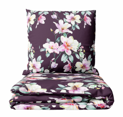 Leonado Vicenti Biber Bettwäsche 200x200 cm + 2X(80x80 cm) Doppelbett Schlafzimmer Geblümt Violett Rosa Kuschelig Warm Winterbettwäsche Pflegeleicht mit Reißverschluss (200 x 200 cm) 200 x 200 cm / 2-teilig Angebot bei HelloDeals