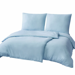 RUIKASI Bettwäsche 135x200 Blau 4teilig - Hellblau Mikrofaser Bettwäsche-Sets OEKO-TEX, 2 Bettbezüge 135x200cm + 2 Kissenbezüge 80x80cm mit Reißverschluss, Weich und Bügelfrei 03 - Hellblau 4Teilig: 2x 135x200 cm + 2x 80x80 cm Angebot bei HelloDeals