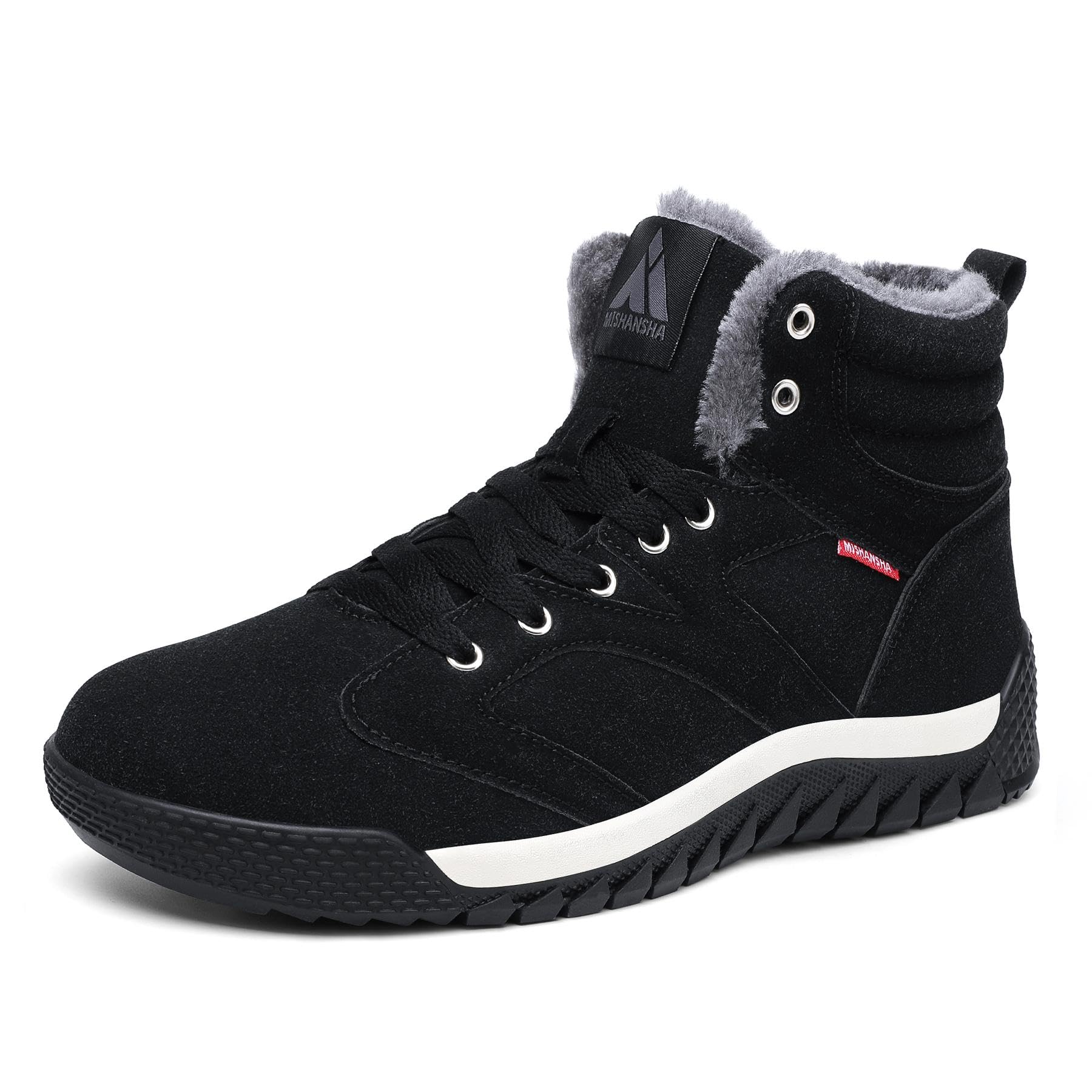 Mishansha Herren Damen Winterschuhe Warm Gefüttert Schneestiefel Winter Outdoor Boots Winterstiefel 39 EU Schwarz Angebot bei HelloDeals