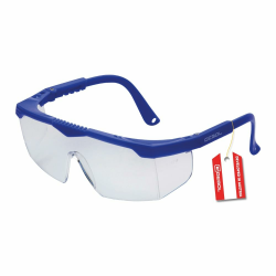 Gebol Safety Kids, Schutzbrille aus leichtem und kratzfestem Material, extra leichte Kinderbrille mit verstellbaren Bügeln, ideal für die Mithilfe beim Heimwerken, Blau Einheitsgröße Casual Angebot bei HelloDeals