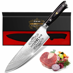 Valentinstag Küchenmesser Geschenk für Ihn - 34 Cm Kochmesser Profi Messer, Jahrestag Partner Geschenke für Männer Ehemann, Ich Liebe Dich Geburtstagsgeschenk, Ergonomisch Chef Fleischmesser Angebot bei HelloDeals