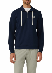 s.Oliver Sweatshirt mit Eingrifftaschen und Label-Patch L 5978_navy Angebot bei HelloDeals