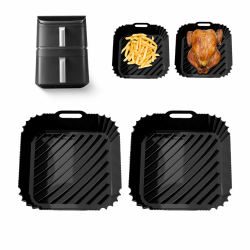 2 Stück Silikonform Heißluftfritteuse Zubehör für COSORI Turbo Tower Pro&Smart 10,8L Airfryer mit DualBlaze Auflaufform Silikon Einsätze für COSORI Turboblaze 6L Double Stack 10,8L Air Fryer(6,5&4,3L) Angebot bei HelloDeals