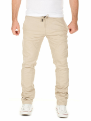 Yazubi Herren Chino Hose, Modell Agron, Chino in Jogginghosen-Look 38W / 34L Beige (Beige 3002) Angebot bei HelloDeals