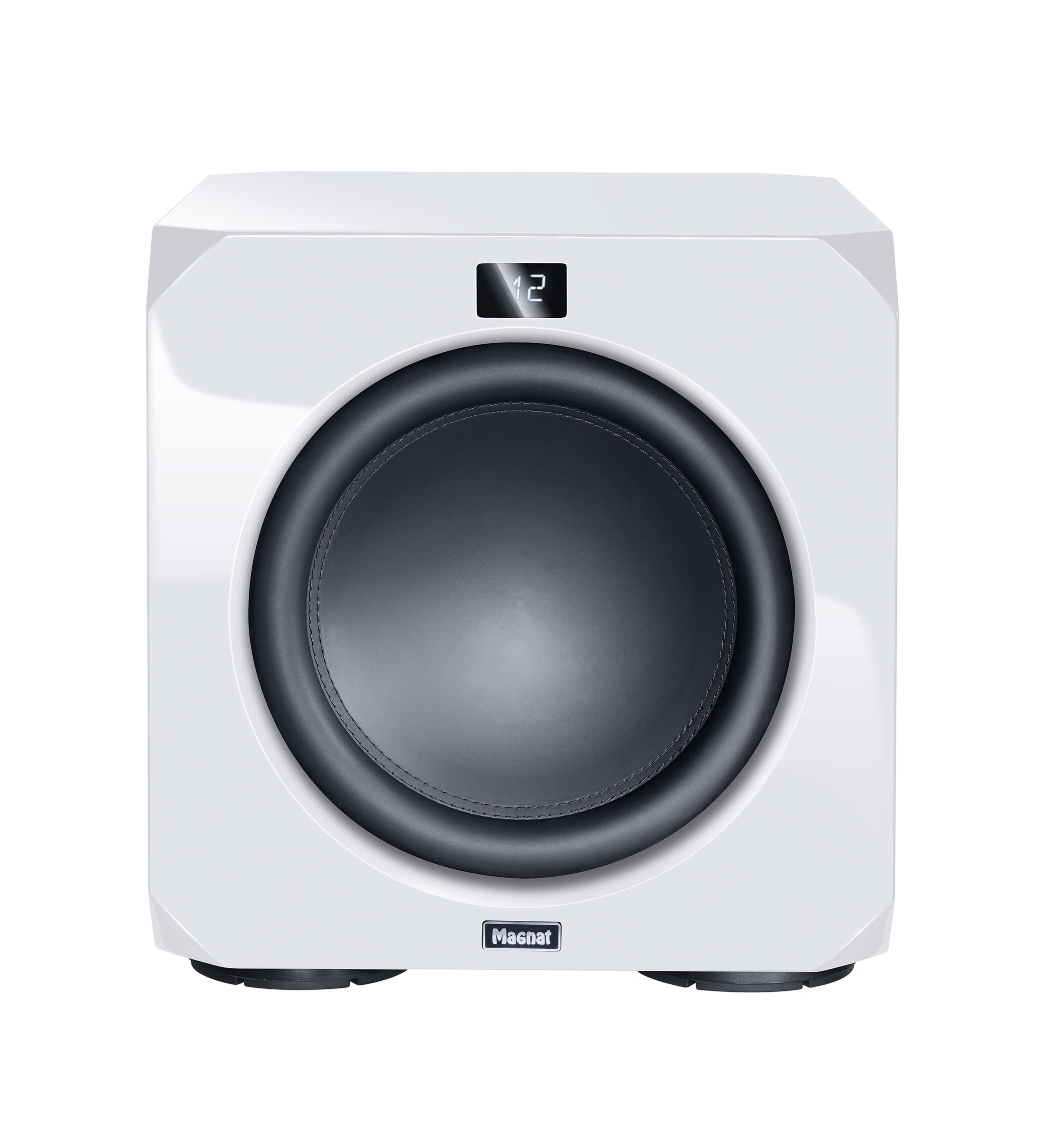 Magnat Omega CS 12, leistungsstarker Aktiv-Subwoofer für Tiefe und präzise Bässe für Heimkino und Musik - Elegantes, Zeitloses Design mit hervorragendem Sound Weiß Angebot bei HelloDeals