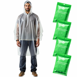 ZENO Regenponcho Festival Wasserdicht - Regencape Festival Einweg - Regenponcho Damen & Mann Grün Angebot bei HelloDeals