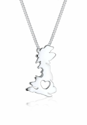Elli Damen-Kette mit Anhänger England Herz 925 Silber Angebot bei HelloDeals