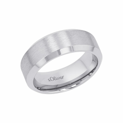 s.Oliver Herren-Herrenring Edelstahl 32022410 Silber 66|21 Angebot bei HelloDeals