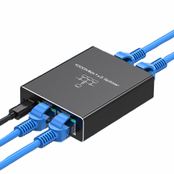 Gigabit Ethernet Splitter 1 in 3 Out, BolAAzuL 1000 Mbps 1x3 Switcher- LAN/Internet Kabel Splitter - Cat5/6/7 Splitter 1 zu 3, RJ45 Netzwerkverlängerung Stecker | Plug & Play | kostengünstig Angebot bei HelloDeals