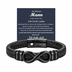 Männer Geschenke Ehemann Freund - Jahrestag ich liebe dich Lederarmbänder Männergeschenke (Liebe) 1 Modern Angebot bei HelloDeals