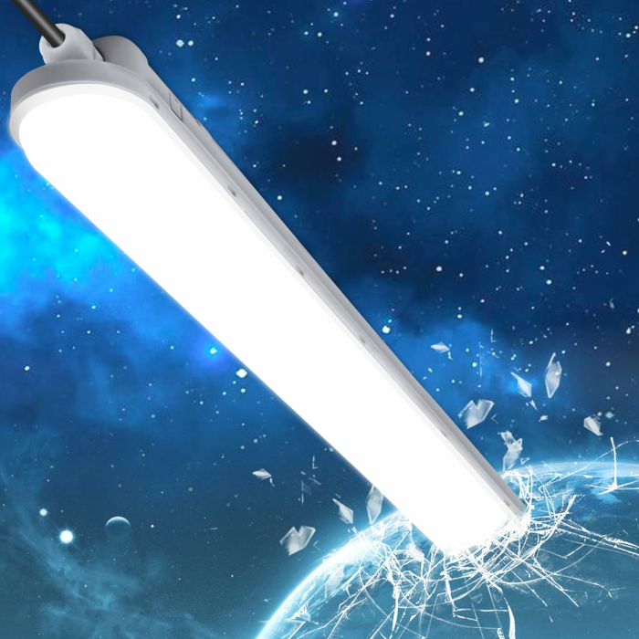 Feuchtraumleuchte LED 120CM 36W 4500LM 6000K Kaltweiß LED Röhrenlampe Komplett IP65 Verknüpfbar Wannenleuchte Feuchtraumlampe Led Keller Deckenleuchte für Garage Werkstatt 120cm 6000K 1 Angebot bei HelloDeals