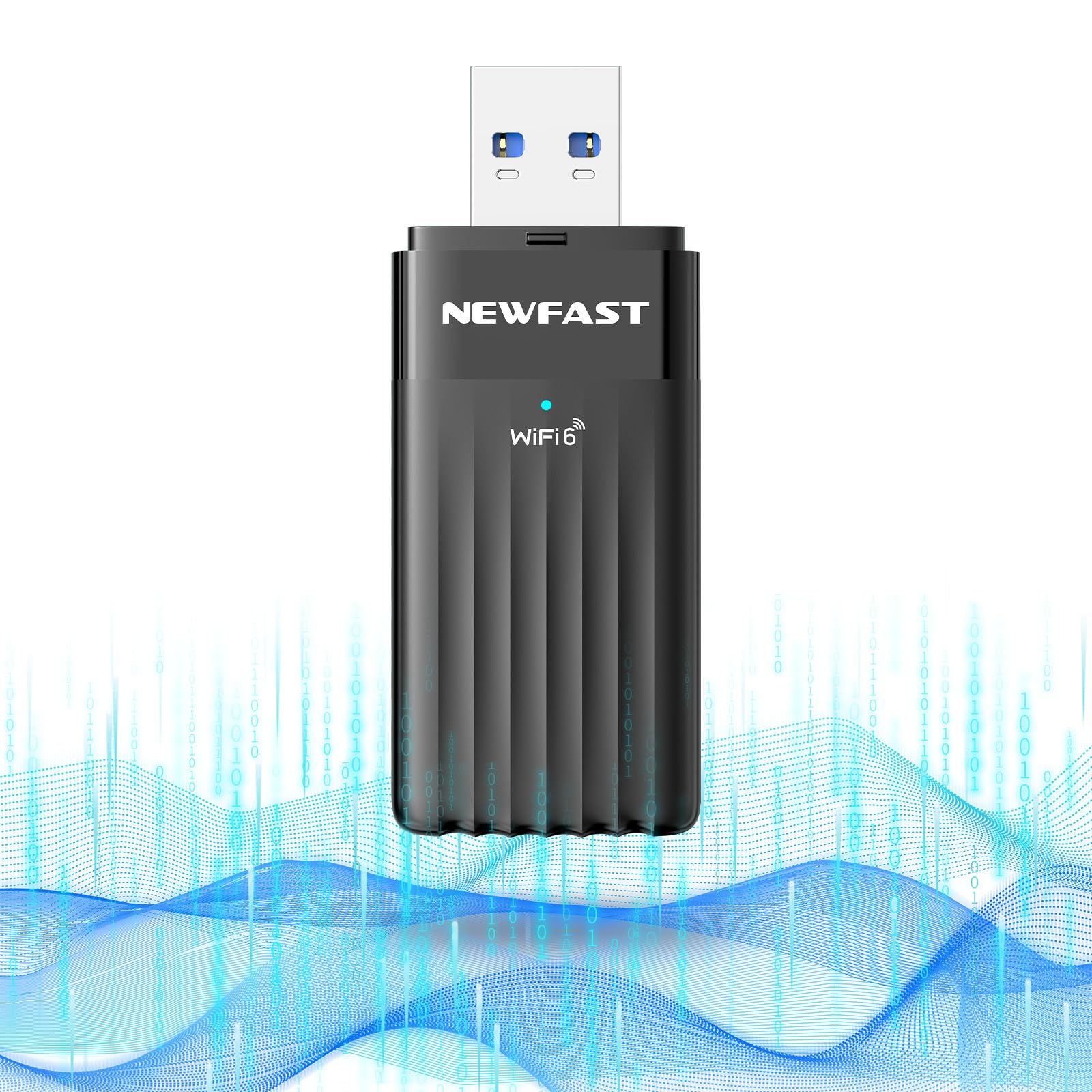 NEWFAST 3000Mbps USB WLAN Stick for PC,Dual-Band WiFi 6 Adapter,Eingebaute High Gain Antenne,Spielen Sie Spiele Ohne Verzögerung,Mini Design für Einfaches Tragen,WLAN Adapter Only for Windows 11/10 Angebot bei HelloDeals