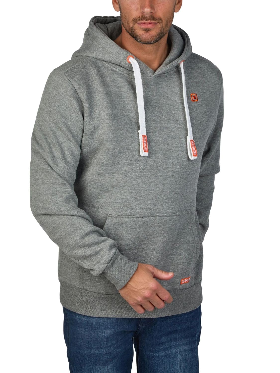 riverso Hoodie Herren Regular Fit RIVLinus Kapuzenpullover Pullover Sweatshirt Streetwear Grau Braun Grün Rot Blau Schwarz S M L XL 2XL 3XL 4XL 5XL L Grey Melange Standard 2 (23300) Angebot bei HelloDeals