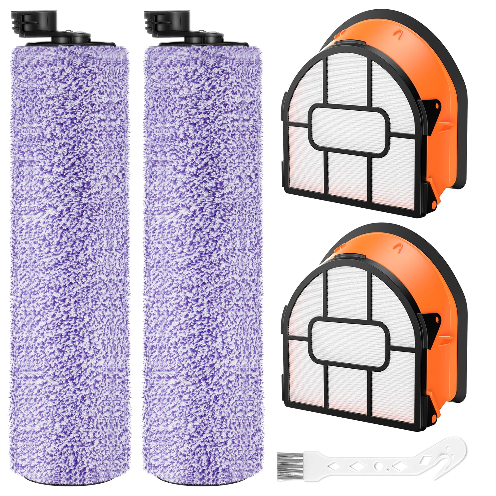 Bürste Filter Ersatzteile für Shark HydroVac XL 3 in 1 WD101 WD100 WD101C Staubsauger, HydroVac Cordless Pro XL Staubsauger WD201 WD200 WD210 AW201 WD200C WD201C Zubehör 2er Pack Angebot bei HelloDeals