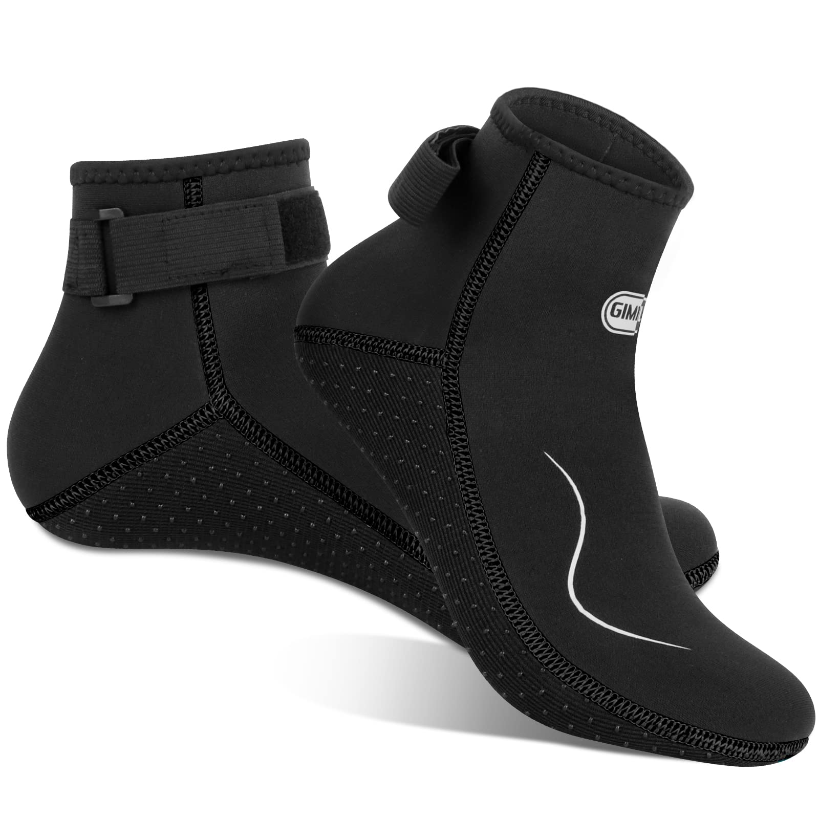 Neopren socken, 3MM Neoprensocken Herren Damen, Neoprenschuhe Wassersocken Thermosocken Taucherschuhe für Männer Frauen Zum Tauchen, Schnorcheln, Schwimmen, Surfen, Segeln, Kajakfahren M Niedriger Stil / Schwarz-Schwarz Angebot bei HelloDeals