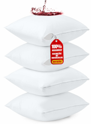 Utopia Bedding wasserdichte Kissenbezüge 50 x 80 cm - 4er-Pack - Kissenschoner Mit Reißverschluss - Anti-Bettkäfer-Kissenbezüge 80 x 80 cm | 4 Stück 4.0 Angebot bei HelloDeals