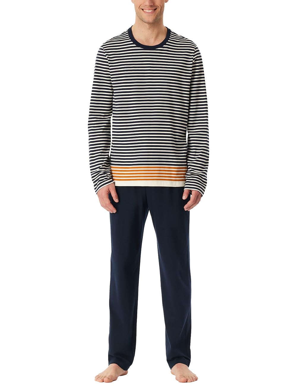 Schiesser Herren Schlafanzug, Nachtblau Nachtblau_183127 50 Modern Angebot bei HelloDeals