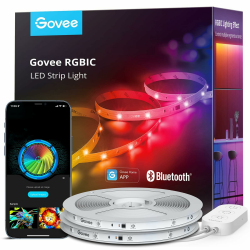 Govee LED Strip 20m, RGBIC LED Streifen mit Segmentcontrol, Musik Sync, 64 Szenenmodus, Steuerbar via App-Steuerung,Farbwechsel, Geeignet für Zuhause Schlafzimmer, 2 Rollen Streifen von 10M 20 meters Angebot bei HelloDeals