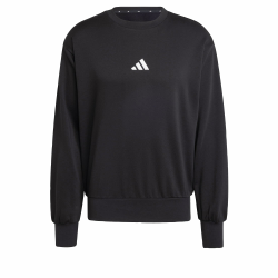 adidas Men's Essentials Feelcozy Sweatshirt S Black/White Angebot bei HelloDeals
