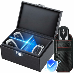 2025 Keyless Go Schutz Autoschlüssel Box mit Trennwand, Autoschlüssel Schutz Keyless Funkschlüssel Abschirmung RFID Autoschlüssel Safe Hülle Strahlenschutz Schlüsselbox Klein Angebot bei HelloDeals