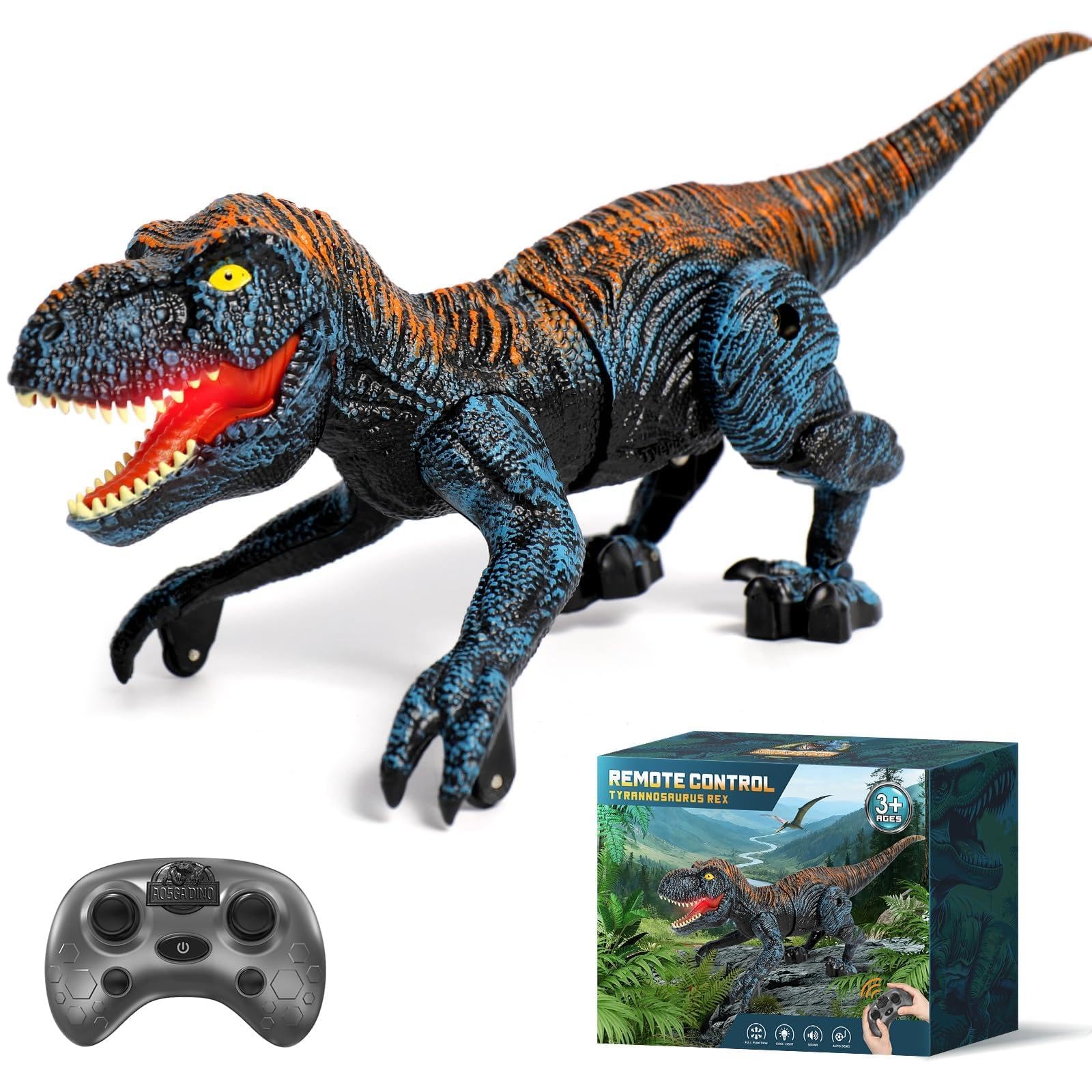 Sunrad Ferngesteuertes Dinosaurier Spielzeug, Kompakter RC Dino mit USB-Aufladbar,Brüllen & Lichtern,Elektronik T-Rex Dino Spielzeug,Realistischem Gehen,Geschenk für Kinder Jungen ab 3 4 5 6 7 Jahre German version Angebot bei HelloDeals