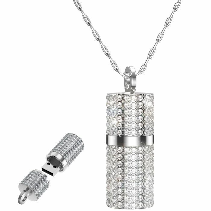 FEBNISCTE Lustiger USB Stick,16 Giga Einzigartiger USB-Stick im Lippenstift-Design mit 16GB Speicherstick,USB 2.0 Memory Stick Drive Data Datenspeicher Metall Silber USB-Stift mit Geschenkbox Clé USB rouge à lèvres Angebot bei HelloDeals