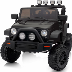 Elektroauto für Kinder, 24V Kinder Elektroauto mit Fernbedienung, 2 x 200W-Motoren - Schwarz Schwarz 24V Angebot bei HelloDeals