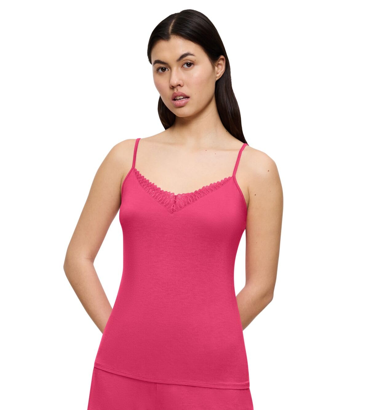 Triumph Damen Aura Spotlight Camisole Pajama Top 38 Flashy Pink Angebot bei HelloDeals