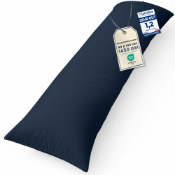 Utopia Bedding Nackenkissen, 40x145 cm Ganzkörperkissen, weiche Hohlfaserfüllung, langes Schwangerschaftskissen zur Unterstützung der Mutterschaft und für Seitenschläfer (Marineblau) 40x145 cm Marineblau Angebot bei HelloDeals