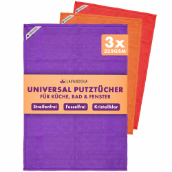 3X Mikrofasertücher Allzweck - 60x40 cm Putzlappen mit Waffelstruktur - Extrem Saugstarke Universal Putztücher für Küche & Bad - Fusselfreie Fensterputztücher für Glas, Streifenfrei 3x Mikrofasertücher | 60 x 40 cm Angebot bei HelloDeals