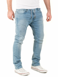 WOTEGA Noah - Herren Jeans - Sweathose in Jeansoptik - Männer Jogging Jeans Slim 33W / 34L Blau (Blue Shadow 3r4020) Angebot bei HelloDeals