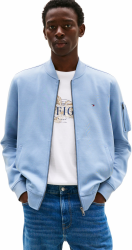 Tommy Hilfiger Herren Bomberjacke Essential mit Reißverschluss S Blue (Brisk Blue) Angebot bei HelloDeals