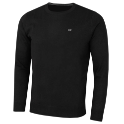 Calvin Klein Herren mit Rundhalsausschnitt aus weicher Baumwolle Sweater M Schwarz Angebot bei HelloDeals