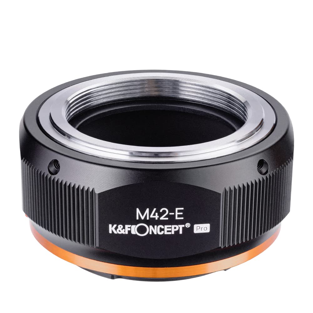 K&F CONCEPT M10105 M42-NEX Hochpräziser Objektivadapter, Sekundäre Oxidation Adapter Ring, Sony NEX Adapter, Objektiv Adapterring für M42 Objektiv auf Sony NEX E-Mount Kamera Angebot bei HelloDeals