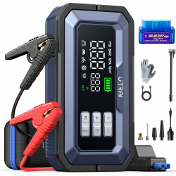 UTRAI 7000A Starthilfe Powerbank für Pkw mit Kompressor, Booster Auto Starthilfe Powerbank mit OBD-Scanner, 2000 Lumen LED, Jump Starter Powerbank mit DC 160W-Ausgang (All Benzin/12L Diesel) Angebot bei HelloDeals