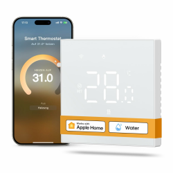 MIUCDA Smart Thermostat Matter Wasser Fussbodenheizung WiFi Raumthermostat Digital Heizungsthermostat Kompatibel mit Homekit，Alexa, Google Home，SmartThing Matter Water Floor Heating Matter Over Wi-fi Angebot bei HelloDeals