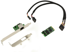 KALEA-INFORMATIQUE M2 M.2 NGFF PCIe B M Key Karte 2.5 Gigabit RJ45 LAN ethernet 10 100 1000 1G 2.5G mit Intel I225 Chipsatz. Angebot bei HelloDeals