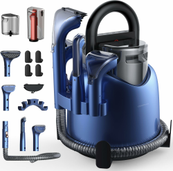 Deerma DEM-BY200 2-in-1 Tragbarer Fleckenreiniger und Staubsauger, 900W Leistung, 5 Spezialbürsten – Für Tiefenreinigung von Hartböden und Textilien Angebot bei HelloDeals