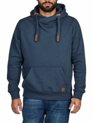 riverso Hoodie Herren Regular Fit RIVNiklas Kapuzenpullover Pullover Cross-Over-Kragen Grau Braun Grün Rot Blau Schwarz Beige S M L XL XXL 3XL 4XL 5XL XL Navy (Bjd) Angebot bei HelloDeals