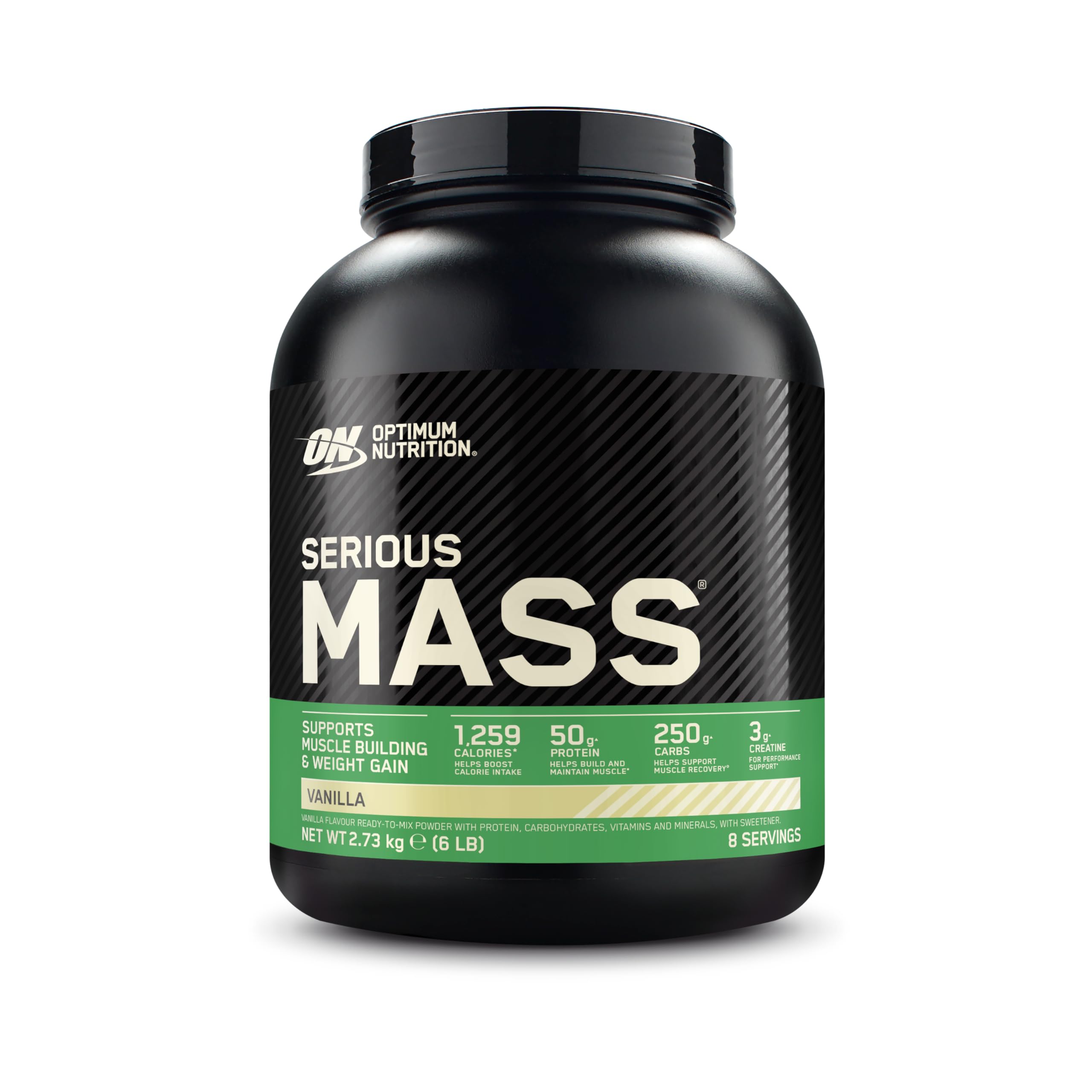 Optimum Nutrition Serious Mass Weight Gainer Pulver, Geschmack Vanille, 2.73kg, 8 Portionen Vanilla 2.73 kg (1er Pack) Angebot bei HelloDeals